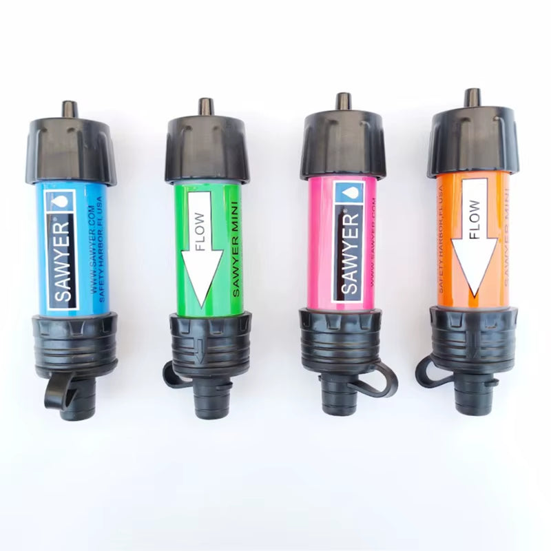 1Set Outdoor Water Purifier Mini Filter Pipette Portable Hiking Water Purifier Wilderness Survival Emergency Supplies