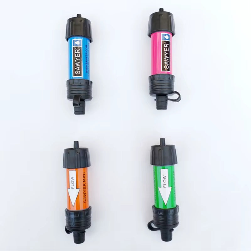 1Set Outdoor Water Purifier Mini Filter Pipette Portable Hiking Water Purifier Wilderness Survival Emergency Supplies